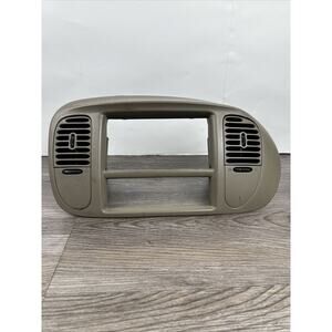 1997-2003 FORD‎ F150 Expedition Tan Dash Radio Bezel 1L14-7804302-CAW